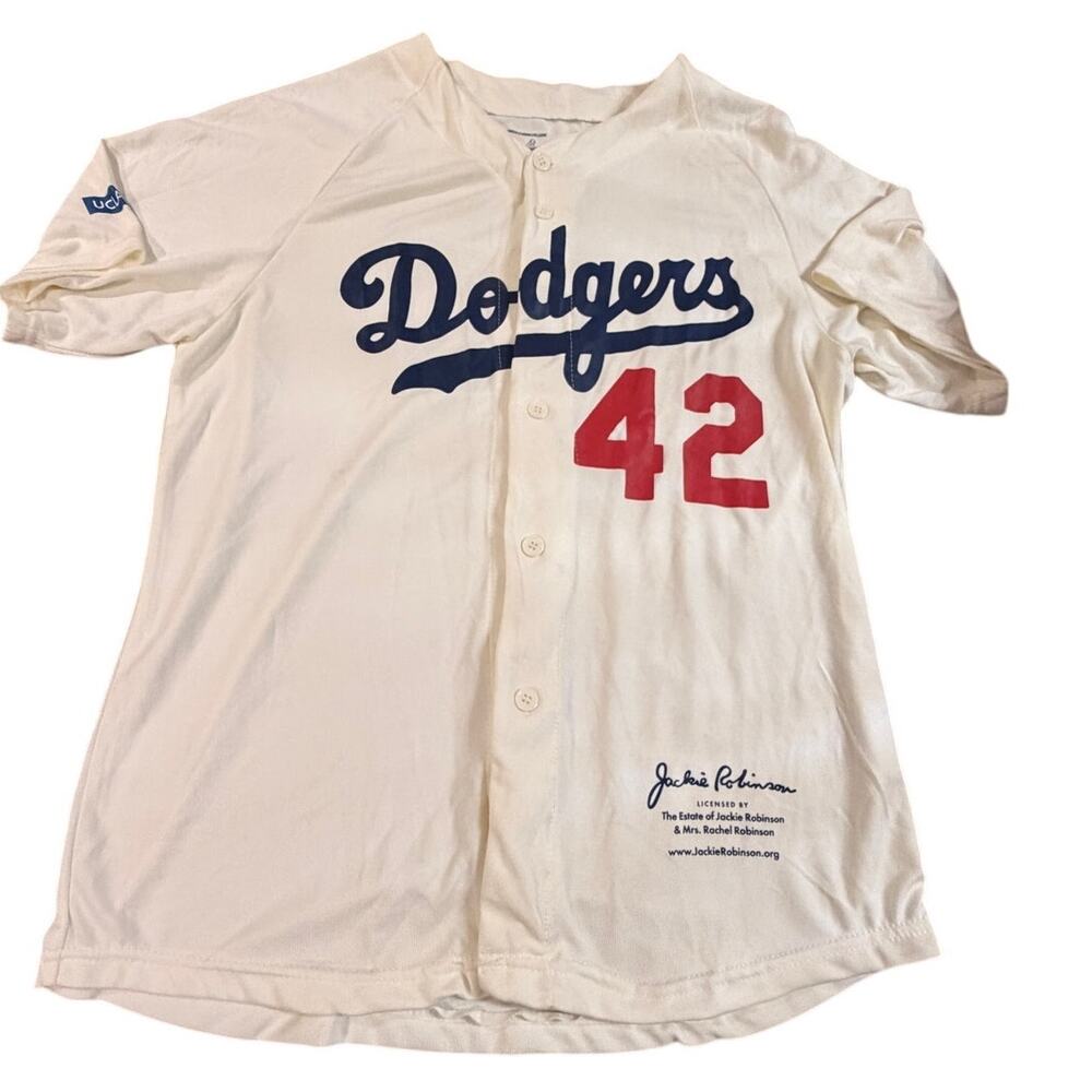 Dodgers Jackie Robinson 42 Jersey Shirt Medium Dodger Stadium Exclusive